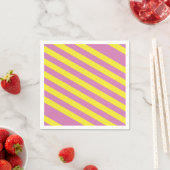 Roze Gele Strepen Servet (Insitu)