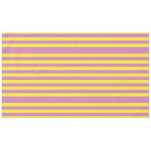 Roze Gele Strepen Tafelkleed (Voorkant (Horizontaal))