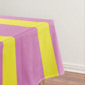 Roze Gele Strepen Tafelkleed (Voorbeeld)