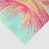 Roze & Gele Swirls met verfspatten Tissuepapier (Detail)