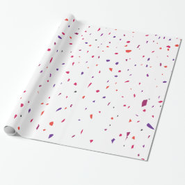 Roze gele terrazzo artikelen cadeaupapier