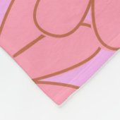 Roze Gele Tropische Bloemen Botanische zomer Fleece Deken (Hoek)