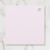 Roze & Gele Tulp  Bedankjes Labels (Achterkant)
