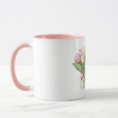 Roze Gele Tulp Bloemen Pasen Mok (Links)