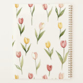 Roze Gele Tulpen Bloemen Planner (Achterkant)