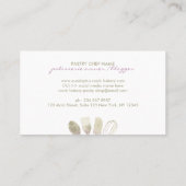 Roze gele unieke bakkerij visitekaartje (Achterkant)