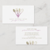 Roze gele unieke bakkerij visitekaartje (Voorkant / Achterkant)