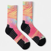 Roze & Gele Veer Sokken (Rechts)