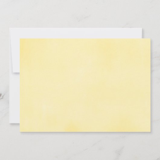 Roze gele warmteballon kaart (Achterkant)