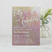 Roze gele Waterverf 50 en verbluffend Kaart (Staand voorkant)