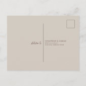 Roze & Gele Waterverf Bloemen Bruiloft RSVP Briefkaart (Achterkant)