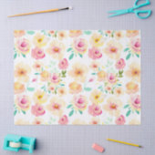roze gele Waterverf bloemen Tissuepapier (Craft)