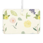 Roze gele Waterverf Floral Luchtverfrisser (Achterkant)