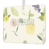 Roze gele Waterverf Floral Luchtverfrisser (Links)