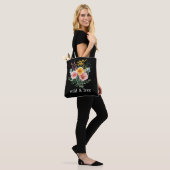 Roze Gele Wilde Bloemen Aquarel Wild en Vrij  Tote Bag (Op model)