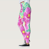 roze gele witte en groene Leggings (Links)