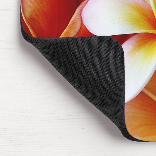 Roze gele witte gemengde pruimen muismat (Hoek)