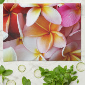 Roze gele witte gemengde pruimen theedoek (Gevouwen)