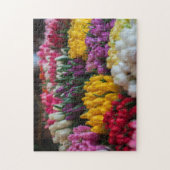 Roze gele witte tulp Floral Bouquet Legpuzzel (Verticaal)