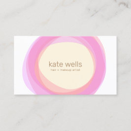 Roze Gele Zen Circle Salon Spa Visitekaartje