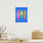 Roze geleend aan Surf Poster (Keuken)