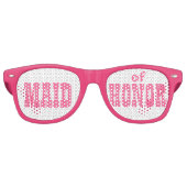 Roze geleerde bril van de Honor Swag Party Retro Zonnebril (Voorkant)