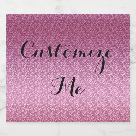 Roze geleider bier etiket (Enkel label)