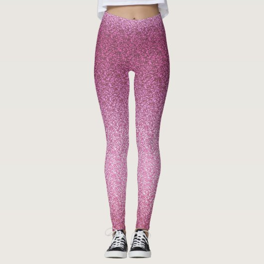 Roze geleider leggings (Voorkant)