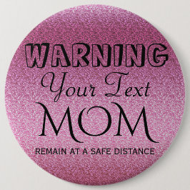 Roze geleider ronde button 6,0 cm