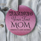 Roze geleider ronde button 6,0 cm (In situ)