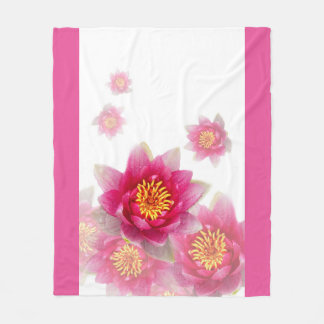 Roze geles fleece deken