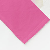Roze geles fleece deken (Hoek)