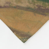 Roze gelilies, pastelschilderingen, bloemen, bloem fleece deken (Hoek)