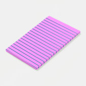 Roze Gelinieerde Notities Post-it® Notes (Schuin)