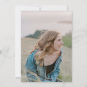 Roze geloofde afstudeerfeest kaart (Achterkant)