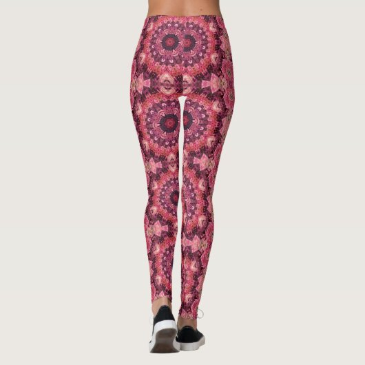 Roze gelt leggings (Achterkant)
