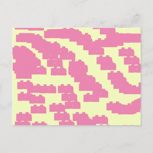 roze geluk 888 briefkaart (Voorkant)