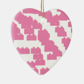 roze geluk 888 keramisch ornament (Rechts)