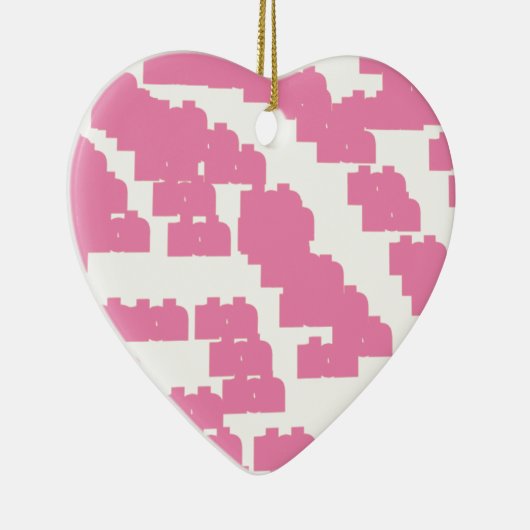 roze geluk 888 keramisch ornament (Rechts)