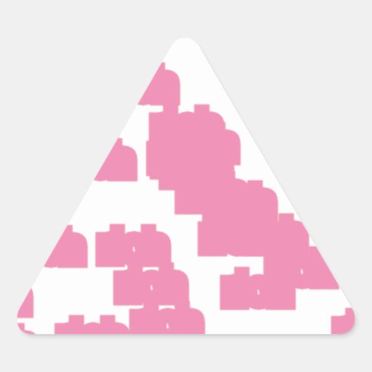 roze geluk 888 sticker (Voorkant)