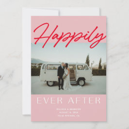 Roze, gelukkig altijd na een huwelijkskoninklijke  kaart