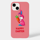 Roze Gelukkig Pasen Case-Mate iPhone Case (Achterkant)