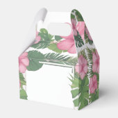 Roze Gelukkige Glimlachende Lama Bedankdoosjes (Achterkant)