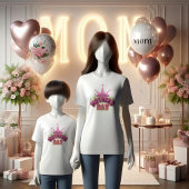 Roze gelukkige moederdag Vrouwen T-Shirt