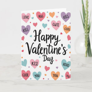 Roze Gelukkige Valentijnsdag Kaart