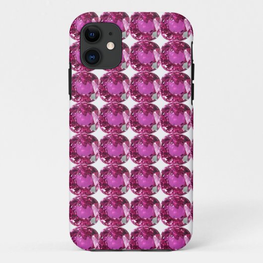 Roze Gem Patroon Case-Mate iPhone Case (Achterkant)