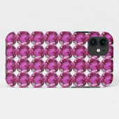 Roze Gem Patroon Case-Mate iPhone Case (Achterkant (horizontaal))