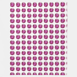 Roze Gem Patroon Fleece Deken