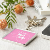 Roze gemaakt in Texas Sleutelhanger (Zijkant)