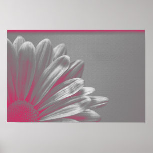 Roze gemarkeerde ventilator poster